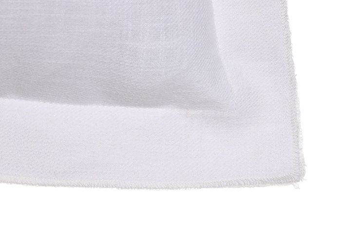 DKD Home Decor Cojín de Lino Blanco Roto con Flecos 50x30 cm