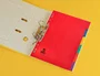 Q-connect Juego de 6 separadores de cartulina brillo DIN A4 y A4+ multitaladro