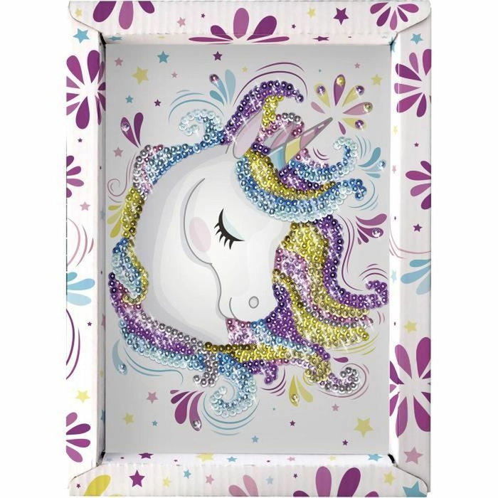 Lansay Unicornio - ilustración con lentejuelas