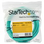 Startech cable de fibra óptica multimodo dúplex 50/125 LC a LC, OM4, LSZH, 15 m, Aqua