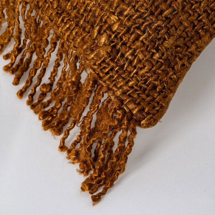 Cojín Naranja Viscosa-Algodón 50 X 50 cm (Set de 2)