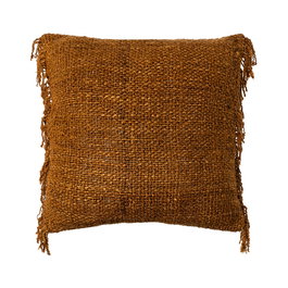 Cojín Naranja Viscosa-Algodón 50 X 50 cm (Set de 2)