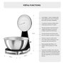 Smeg Báscula de cocina 50's Style negro