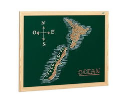 Pizarra Verde Marco Fibra 80X120 Cm