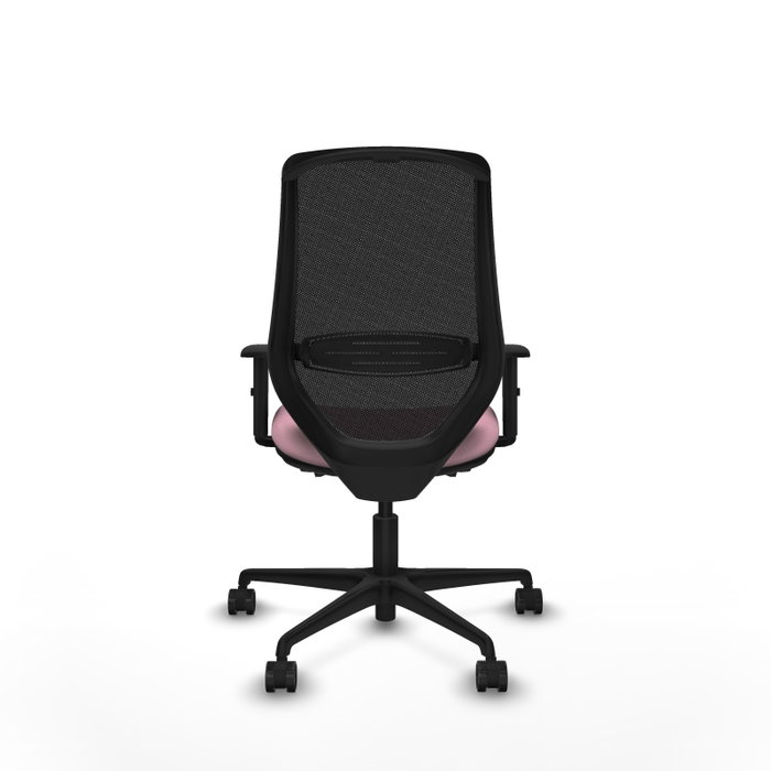 PIQUERAS Y CRESPO Silla de oficina Mardos Rosa y Negro con mecanismo Sincro/Traslack