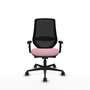 PIQUERAS Y CRESPO Silla de oficina Mardos Rosa y Negro con mecanismo Sincro/Traslack
