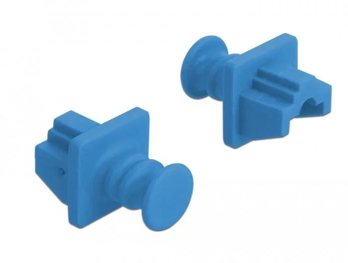 DeLOCK 86509 Cubierta antipolvo para puerto RJ45, Azul, 10 unidades