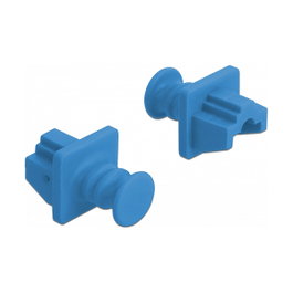DeLOCK 86509 Cubierta antipolvo para puerto RJ45, Azul, 10 unidades
