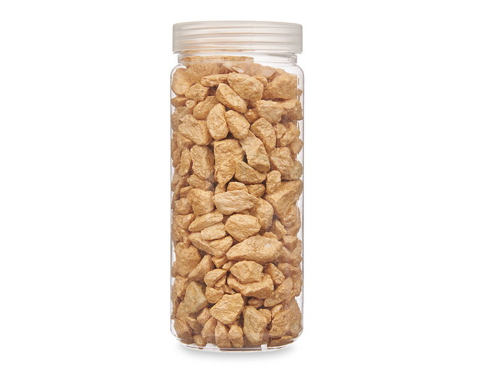 Giftdecor Bote Piedra Metalizada Beige 700g con Piedras de 10-20 mm (6.5x15.8x6.5 cm) (Set de 12)