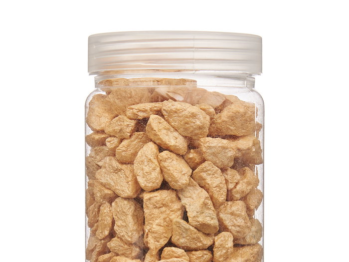 Giftdecor Bote Piedra Metalizada Beige 700g con Piedras de 10-20 mm (6.5x15.8x6.5 cm) (Set de 12)
