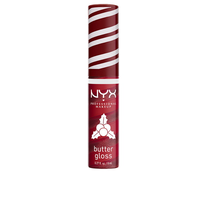NYX Professional Makeup Butter Gloss Swirl #04 Holly Berry Swirl - Brillo Labial de Color Metálico Dual, 8 ml NYX Professional Makeup Butter Gloss Swirl #04 Holly Berry Swirl - Brillo Labial de Color Metálico Dual, 8 ml