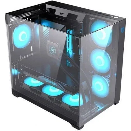 Hiditec SKY Caja Gaming Semitorre Cristal Templado Frontal y Lateral ATX
