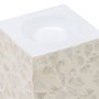 Ixia Portavelas Beige Nácar-MDF Decoración 10,50 x 10,50 x 10,50