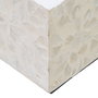 Portavelas Beige Nácar-Mdf Decoración 10,50 X 10,50 X 10,50 (Set de 2)