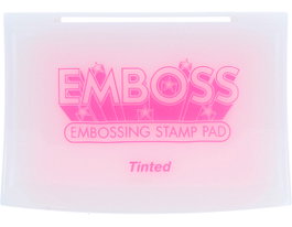 Tsukineko Almohadilla de tinta rosa claro 95x65mm para EMBOSS