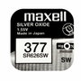 Maxell Micro Pilas Planas de Óxido de Plata 1,55V SR626SW 377, Caja de 10 unidades