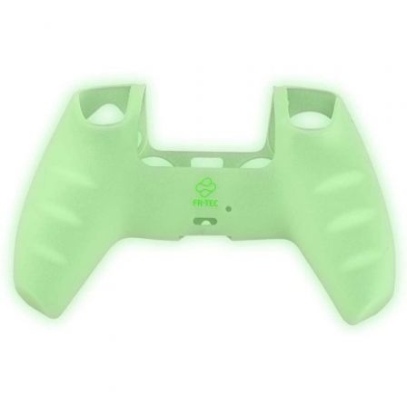 FR-TEC Funda de Silicona para Mando PS5 - Blade Custom Kit, Glow in the Dark, Verde