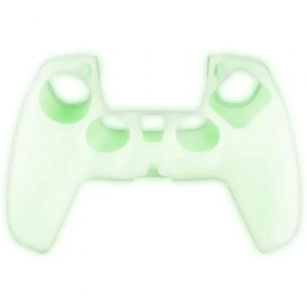 FR-TEC Funda de Silicona para Mando PS5 - Blade Custom Kit, Glow in the Dark, Verde