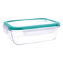 Recipiente Rectangular Hermético Vidrio Ciclon Quid 21x16x7 cm - 104 cL (6 Unidades)