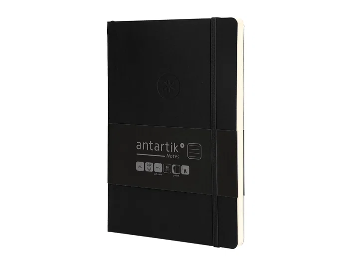 Antartik Notes Cuaderno A5 Tapa Blanda Hojas Rayas Negro 80 Hojas 80gr FSC