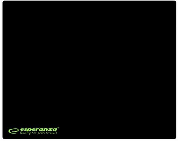 Esperanza EGP101K Alfombrilla Gaming para Ratón, Negro, 250x200x2 mm, Classic Mini, Superficie Plástica