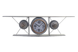 DKD Home Decor Reloj de Pared Gris Oscuro 21 x 33.5 x 120 cm