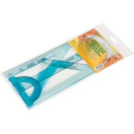 Faibo Reglas Irrompibles 30 cm Transparente Kit 4 Piezas