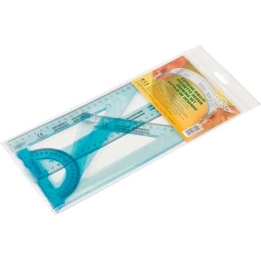 Faibo Reglas Irrompibles 30 cm Transparente Kit 4 Piezas Faibo Reglas Irrompibles 30 cm Transparente Kit 4 Piezas