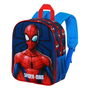 Karactermania Mochila 3D Spiderman Solid 26x11x31 cm, Azul, 3 Años, Poliéster