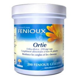 FENIOUX Ortiga 200 Cápsulas Fortalece Huesos Uñas Cabello Ayuda Pieles Problema