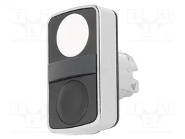 SCHNEIDER ELECTRIC Interruptor doble Harmony XB4 22mm blanco/negro