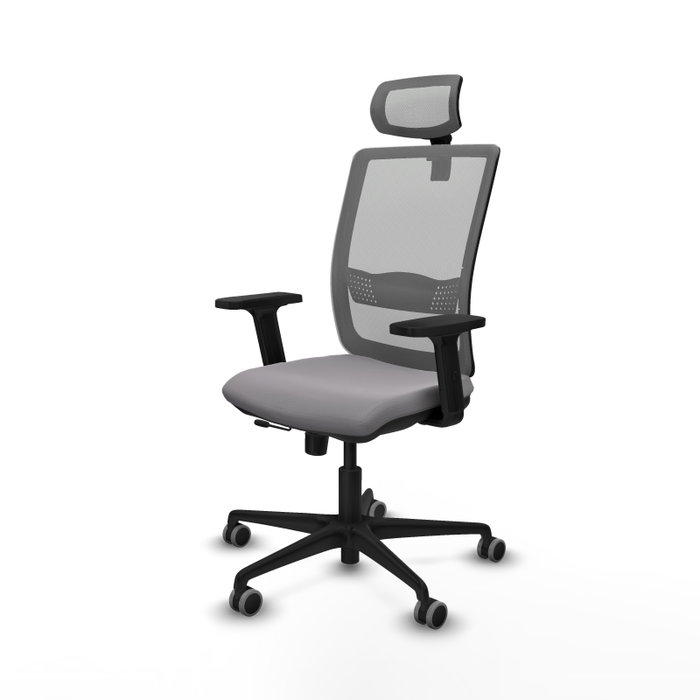 PIQUERAS Y CRESPO Silla de oficina Haches Gris con mecanismo Sincro/Traslack PIQUERAS Y CRESPO Silla de oficina Haches Gris con mecanismo Sincro/Traslack