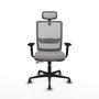 PIQUERAS Y CRESPO Silla de oficina Haches Gris con mecanismo Sincro/Traslack