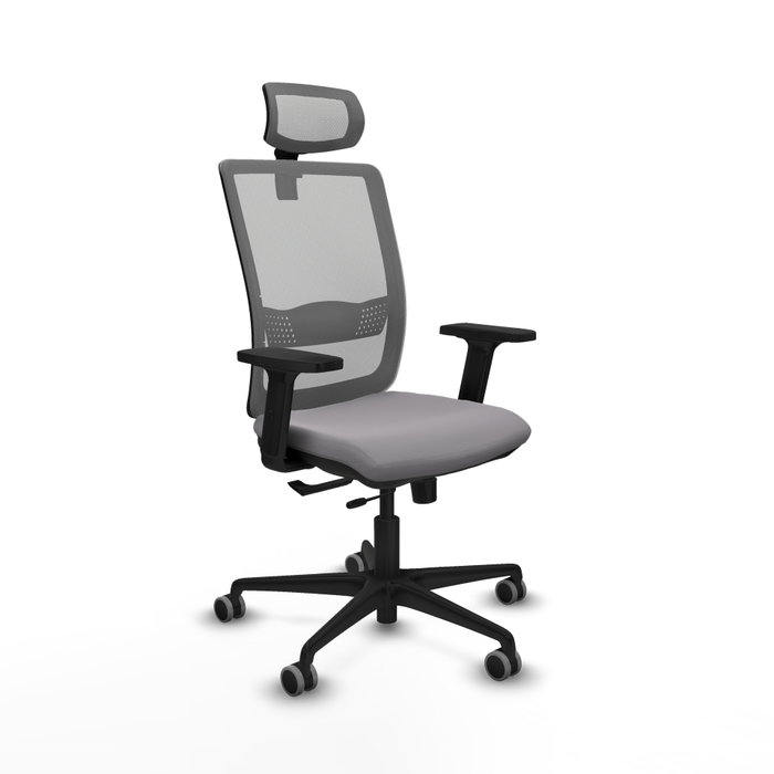 PIQUERAS Y CRESPO Silla de oficina Haches Gris con mecanismo Sincro/Traslack PIQUERAS Y CRESPO Silla de oficina Haches Gris con mecanismo Sincro/Traslack