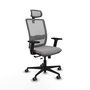 PIQUERAS Y CRESPO Silla de oficina Haches Gris con mecanismo Sincro/Traslack