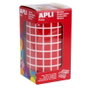 Apli Gomets Cuadrados 10mm Rojo - Rollo de 6.372 Unidades