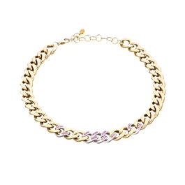 Chiara Ferragni Collar Bossy Chain Rosa