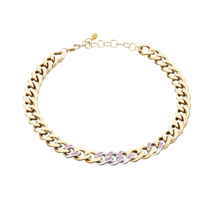 Chiara Ferragni Collar Bossy Chain Rosa Chiara Ferragni Collar Bossy Chain Rosa