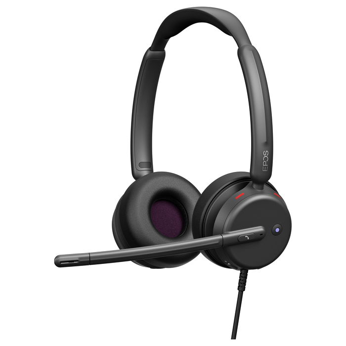 EPOS IMPACT 400 MS UC DUO ANC Auriculares con diadema, USB-C/A, Cancelación de Ruido Híbrida, Certificado para Microsoft Teams
