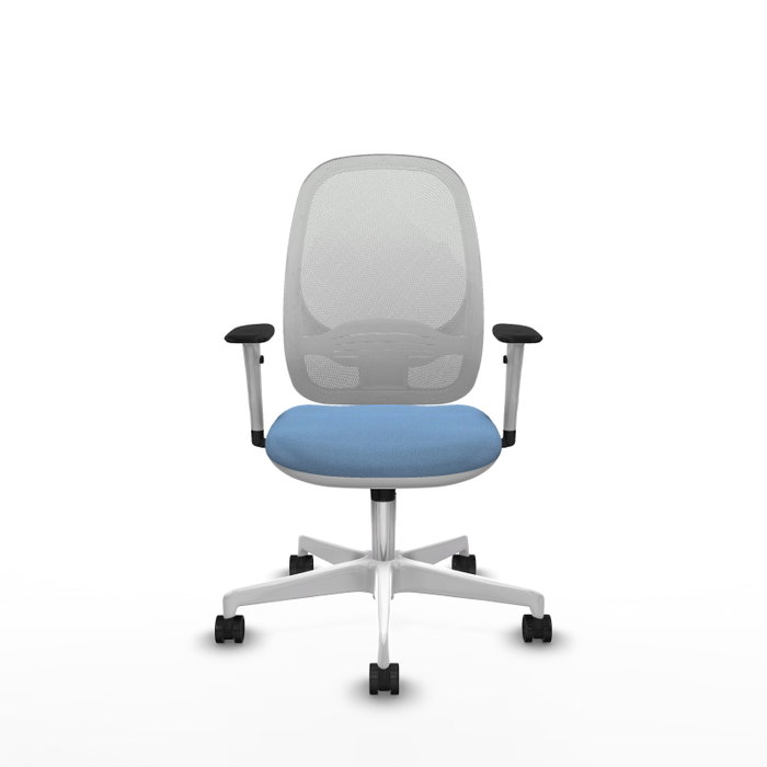 PIQUERAS Y CRESPO Silla de oficina Cilanco con mecanismo Sincro, Azul cielo y Blanco PIQUERAS Y CRESPO Silla de oficina Cilanco con mecanismo Sincro, Azul cielo y Blanco