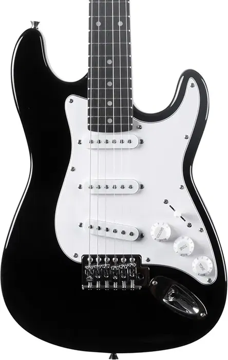 Eko Guitarra Eléctrica Starter ST100 Formato 3/4 Tipo Strat - Negra