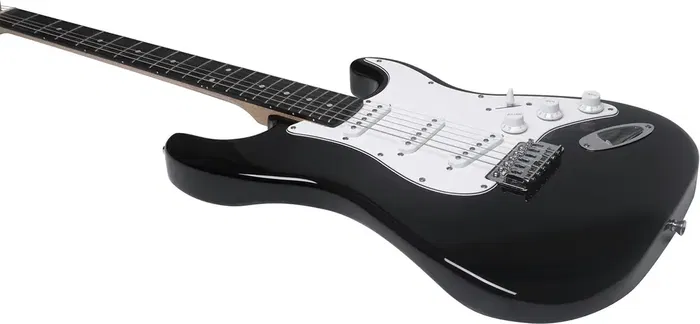 Eko Guitarra Eléctrica Starter ST100 Formato 3/4 Tipo Strat - Negra