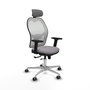 PIQUERAS Y CRESPO Silla de oficina Jorquera Sincro/Traslack Gris y Blanco