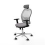 PIQUERAS Y CRESPO Silla de oficina Jorquera Sincro/Traslack Gris y Blanco