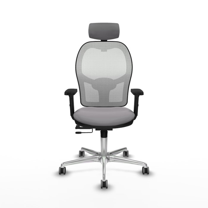 PIQUERAS Y CRESPO Silla de oficina Jorquera Sincro/Traslack Gris y Blanco