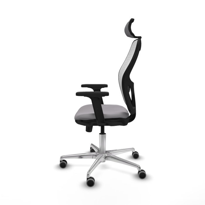 PIQUERAS Y CRESPO Silla de oficina Jorquera Sincro/Traslack Gris y Blanco
