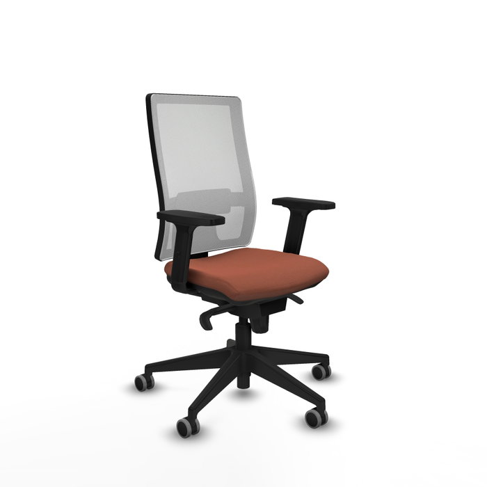 PIQUERAS Y CRESPO Silla de oficina Horna con mecanismo Sincro, Marrón y Blanco PIQUERAS Y CRESPO Silla de oficina Horna con mecanismo Sincro, Marrón y Blanco