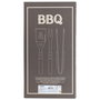 Cook Concept Caja-Libro Barbacoa 3 Piezas, Acero Inoxidable