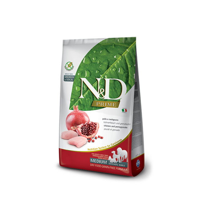 Farmina N&D Prime Pollo y Granada para Perros Adultos Medium/Maxi 12kg Farmina N&D Prime Pollo y Granada para Perros Adultos Medium/Maxi 12kg