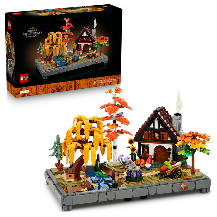 LEGO Icons Jardín Rural Otoñal 11372, Modelo de Construcción para Adultos, Multicolor LEGO Icons Jardín Rural Otoñal 11372, Modelo de Construcción para Adultos, Multicolor